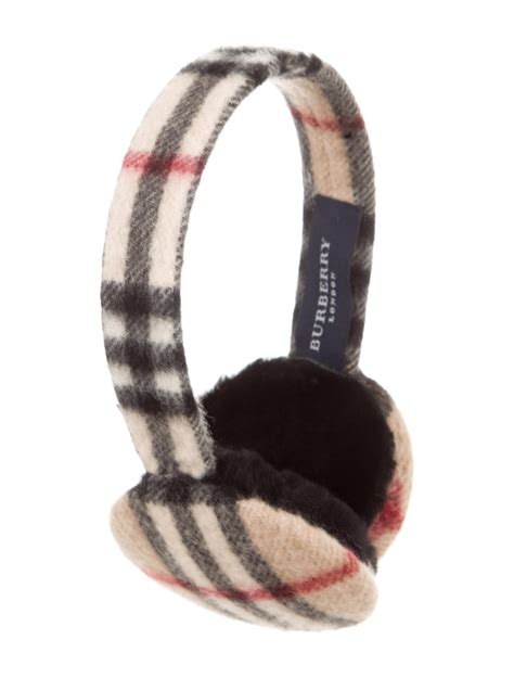 Burberry London Nova Check Cashmere Earmuffs 